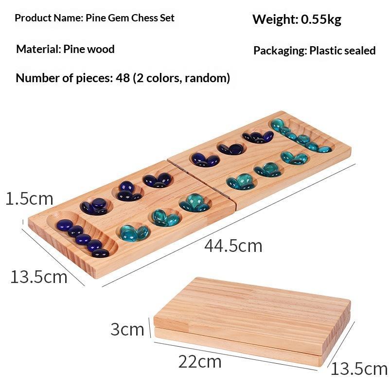 Board Game Night - Nieuw houten opvouwbaar Mancala bordspel met