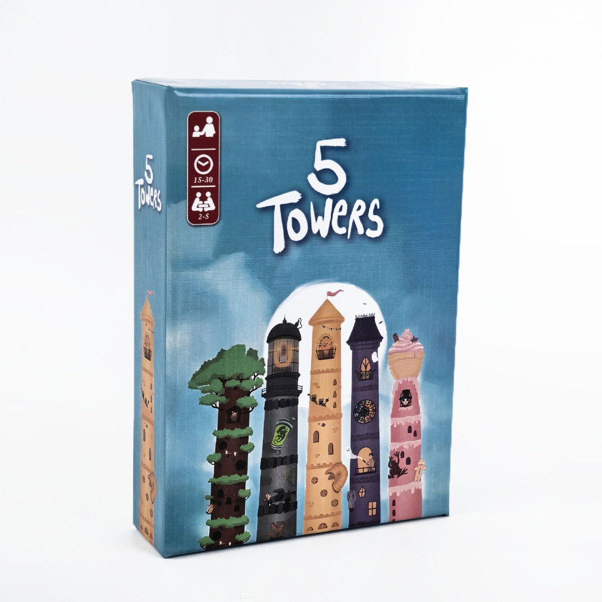 Board Game For 5 Players - 5 Towers Strategie Stapeltoren Puzzel Bordspel