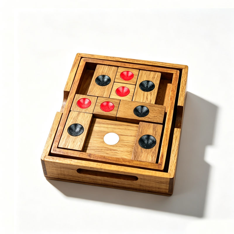 Board Game Family - Klassieke HuaRongDao-puzzel Schuifblokpuzzels Houten hersenkrakers voor