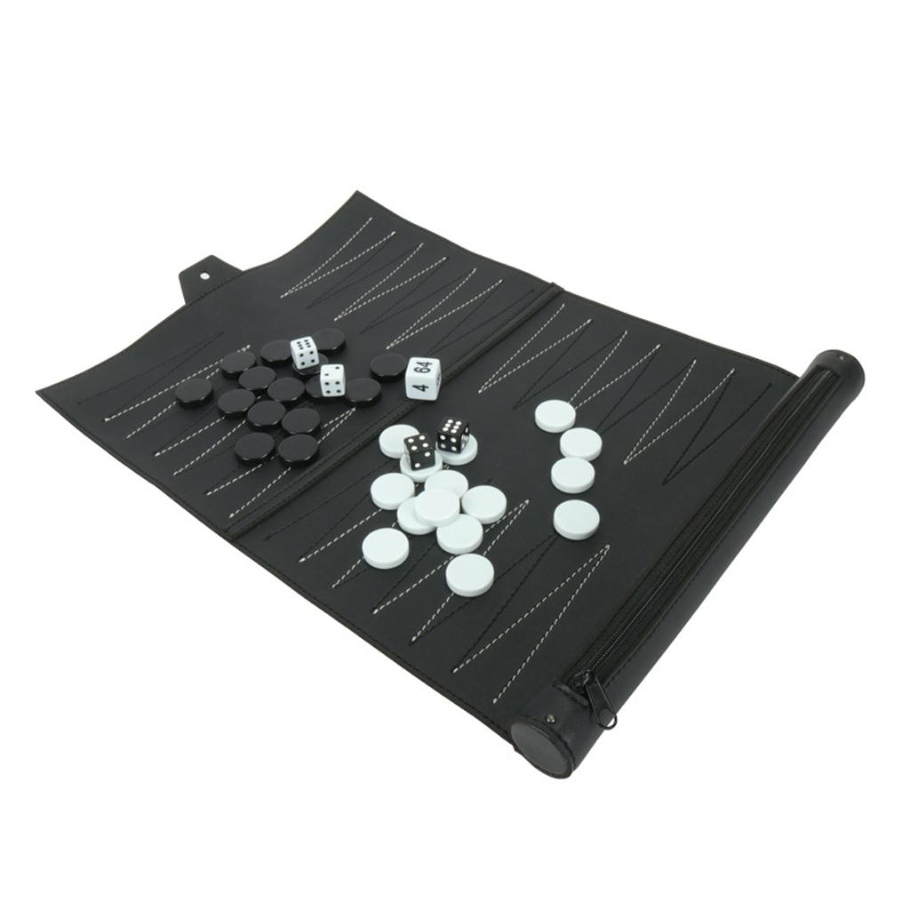 Board Game For 5 Players - Vintage PU Lederen Backgammon Bordspel Luxe