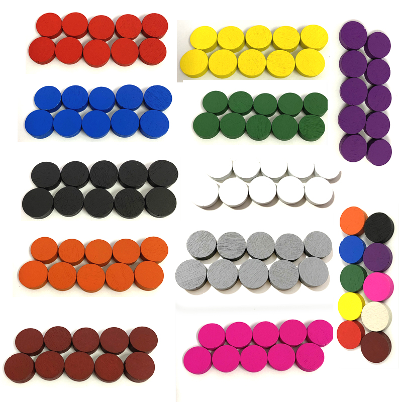 Board Game Dixit - 100 stuks Diameter 15*5 MM Houten