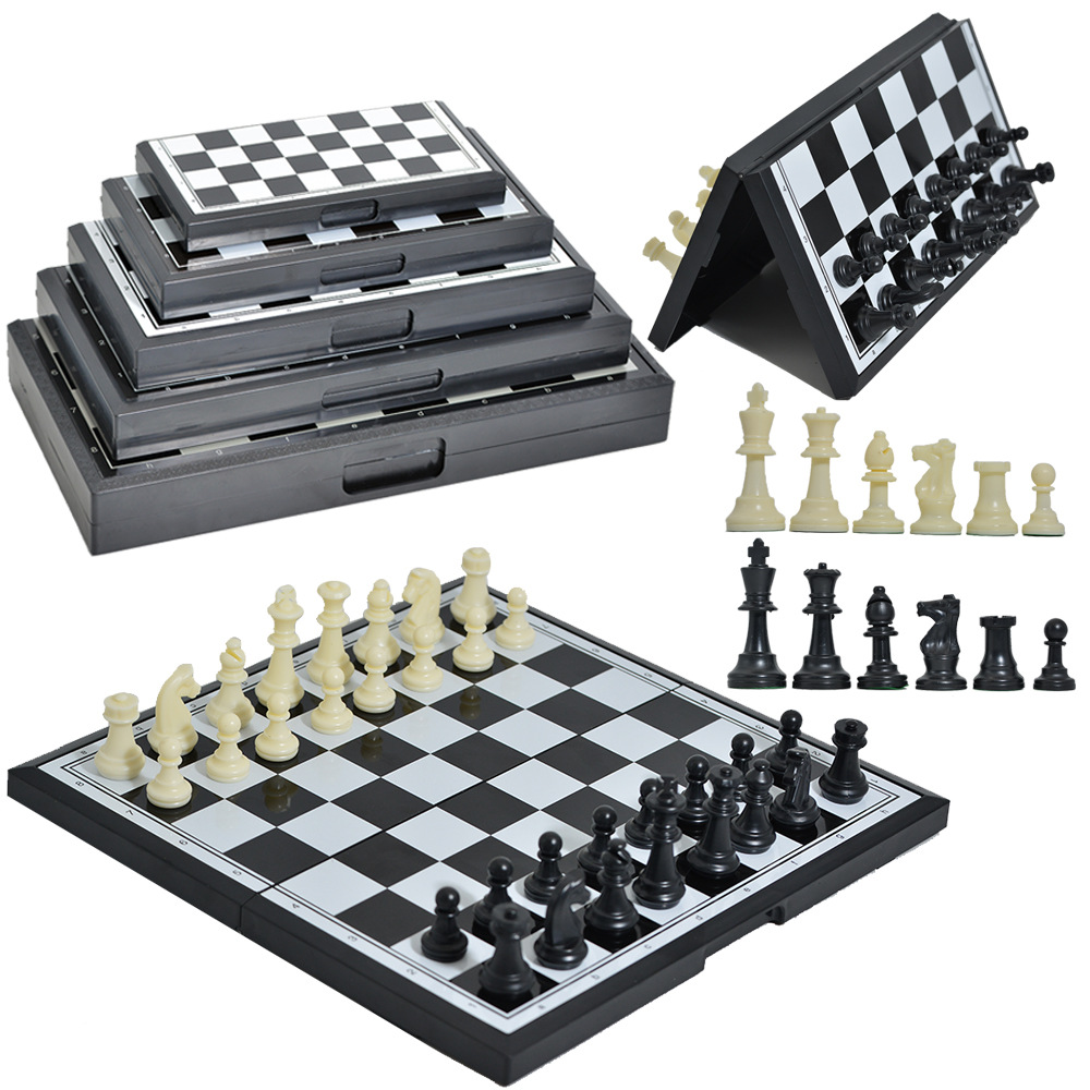 Board Game Yearbook - Opvouwbaar magnetisch schaakbord, draagbaar schaakbord, internationaal