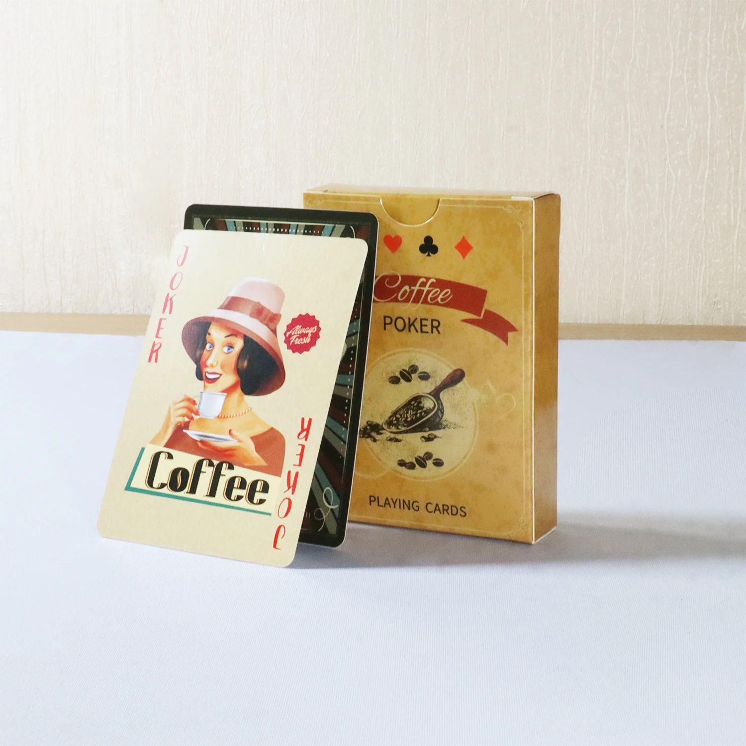 Board Game Yearbook - Koffiepapier speelkaarten Vintage stijl 54-kaarten dek