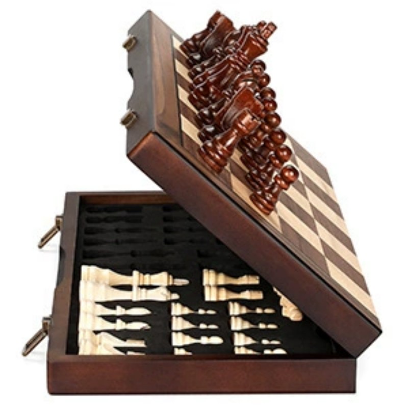 Board Game Yearbook - Houten magnetisch schaakspel voor volwassenen en