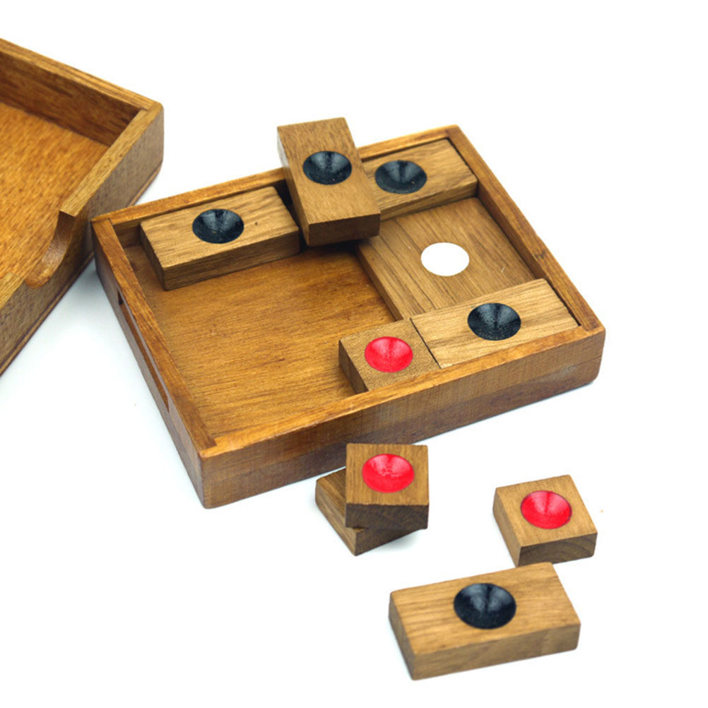 Board Game Family - 1-delige Ronde Stippen Schaakset Premium Eco-vriendelijk