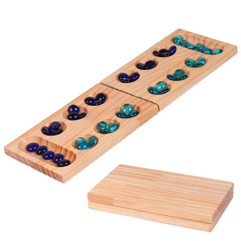 Nieuw houten opvouwbaar Mancal - Board Game Night recensie en prijs