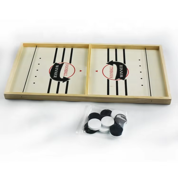 2-in-1 houten ijshockey & scha - Board Game Family recensie en prijs