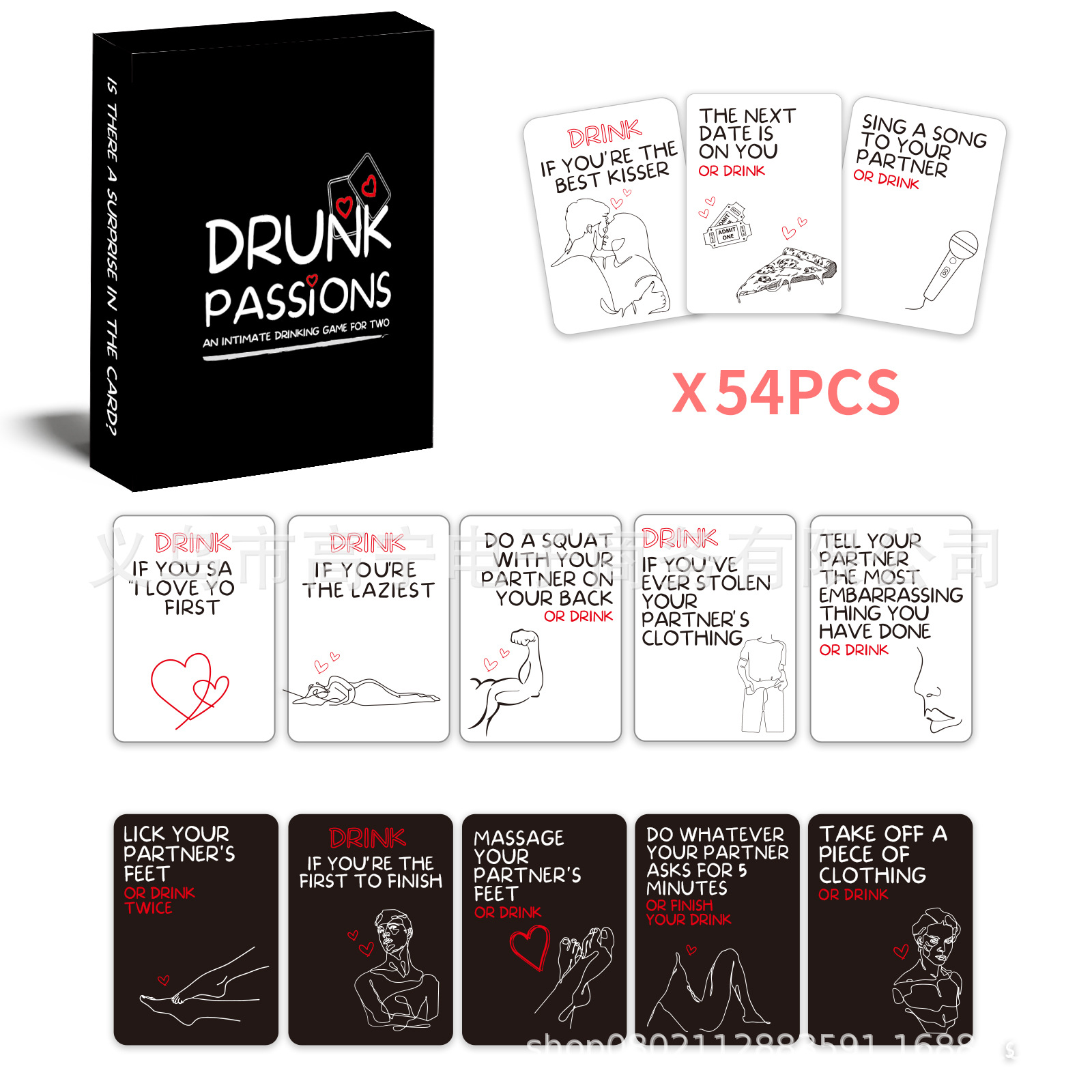 Dronken Passions Lovers Paren  - Board Game Night recensie en prijs