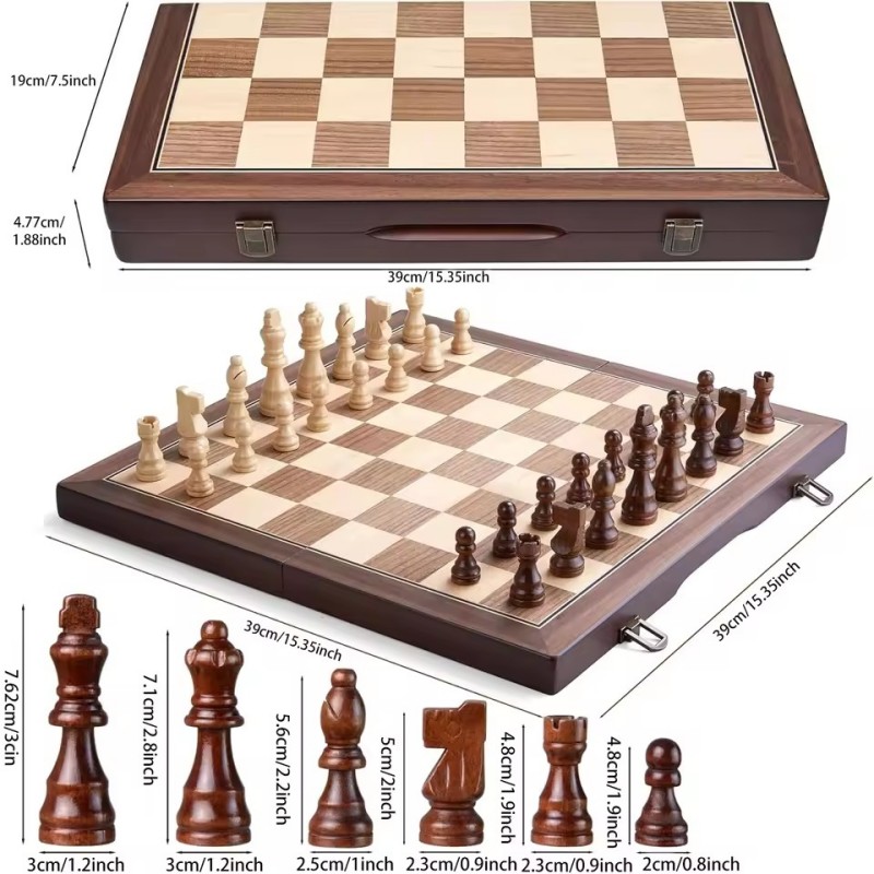Houten magnetisch schaakspel v - Board Game Yearbook recensie en prijs